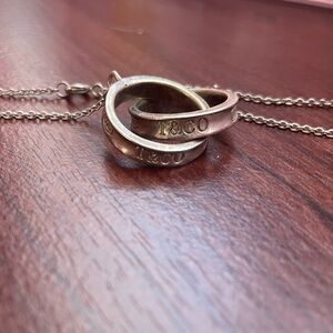 Tiffany and Co interlocked rings necklace